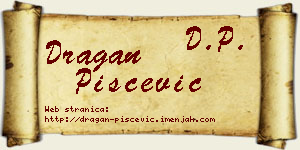 Dragan Piščević vizit kartica